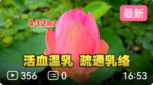 五音疗愈 乳腺保养疗愈 活血温乳,疏通乳络,疏肝解郁432hz